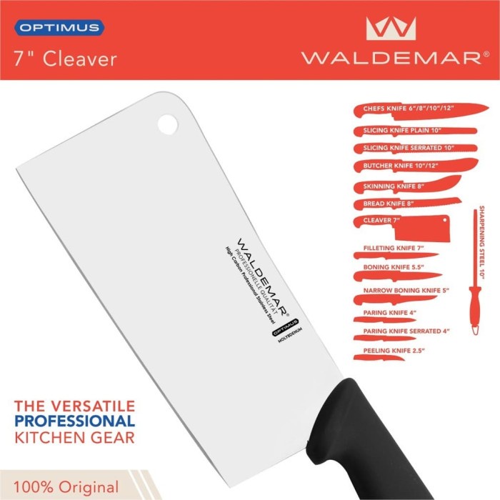 Waldemar Cleaver 7" / Golok Waldemar 18 Cm / Pisau Golok Waldemar