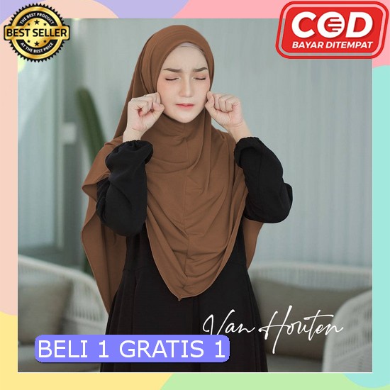 Promo Jilbab Wanita Dewasa Jilbab Printing Terbaru 2023 Cantik Menutup Dada Kerudung Perempuan Segi 