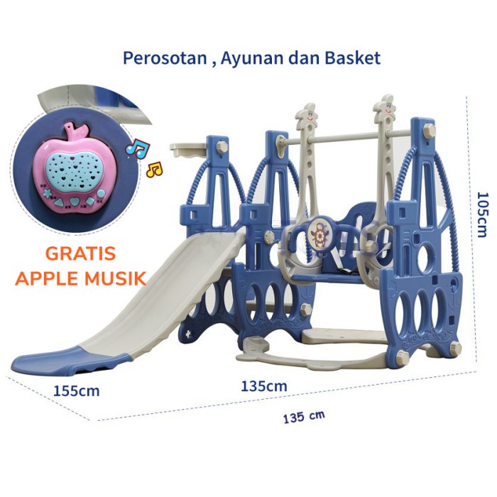 Mainan Ayunan Dan Perosotan Anak Ukuran Besar Mainan - Kode 115 Bestseller Perosotan