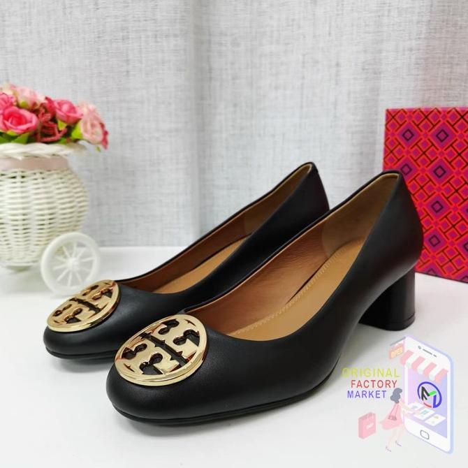 Sepatu TORY BURCH Benton Pump Heels Shoes Black 100% ORIGINAL