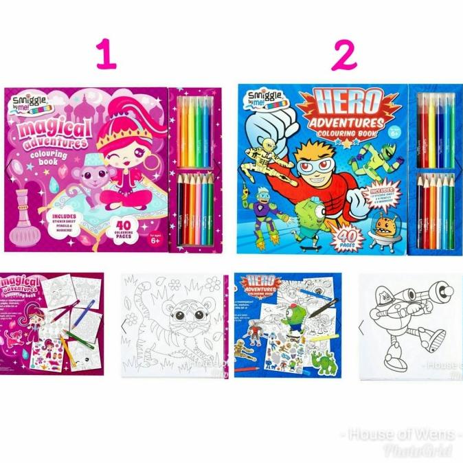

TER-UPDATE SMIGGLE KOOKY COLOURING BOOK - BUKU GAMBAR MEWARNAI SMIGGLE #ORIGINAL
