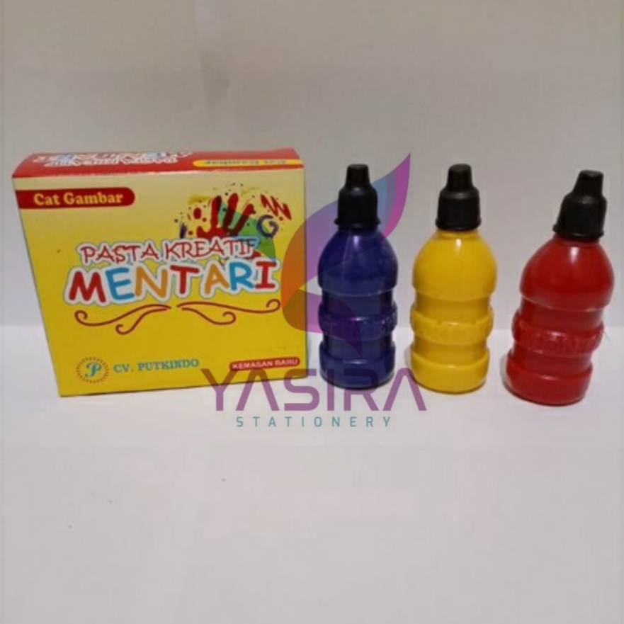 

(LH☞-E➛] SATU PACK ( 3 WARNA ) Cat Gambar Kerajinan Anak / Cat Finger Painting / Pasta Kreatif Mentari/ viral.!