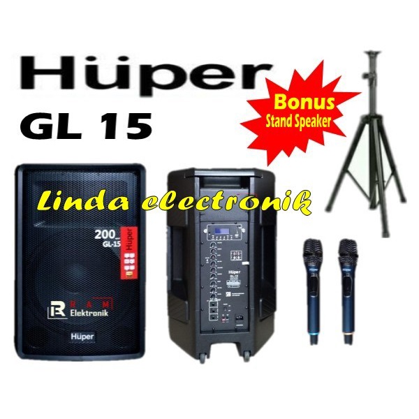 Speaker Portable Meeting Wireless Huper Gl15 Huper Gl 15 Huper Gl15