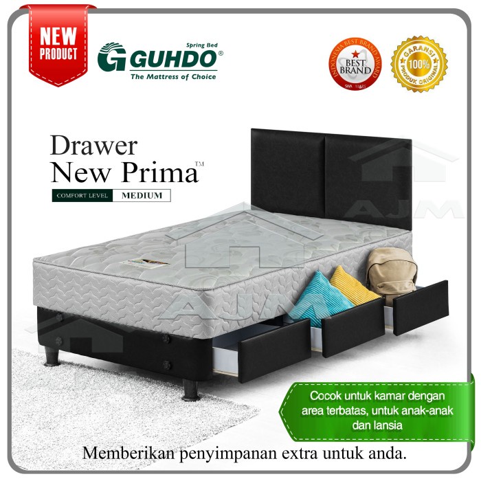 Guhdo Spring Bed Laci / Drawer New Prima Atlantic Full Set