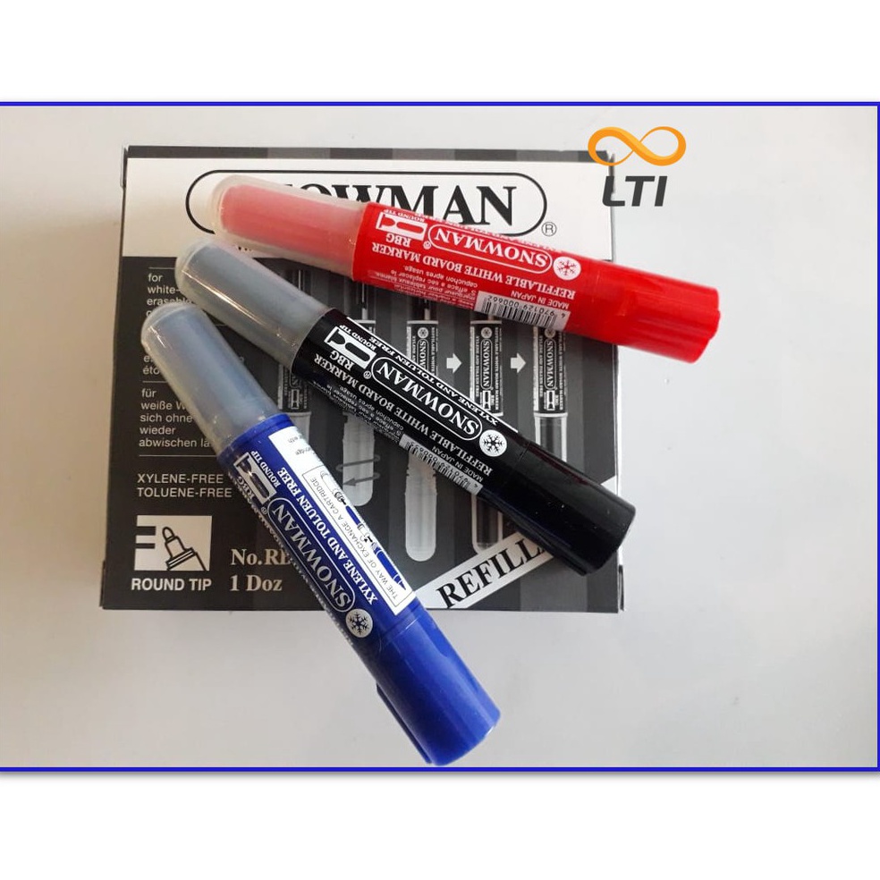 

Baru｀Spidol Snowman Refillable Whiteboard Marker - RBG