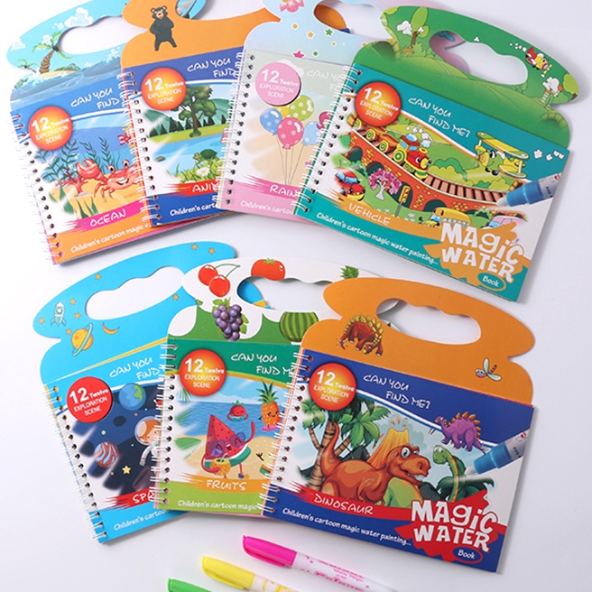 

[㊖I☼B-8> Magic Coloring Book Besar Magic Water Book Buku Mewarnai Ajaibmuurah.!!