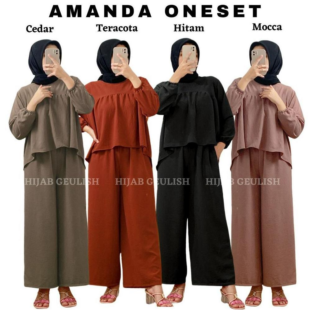 BEST PRODUK AMANDA ONE SET CRINKLE / ONE SET SERUT rofi