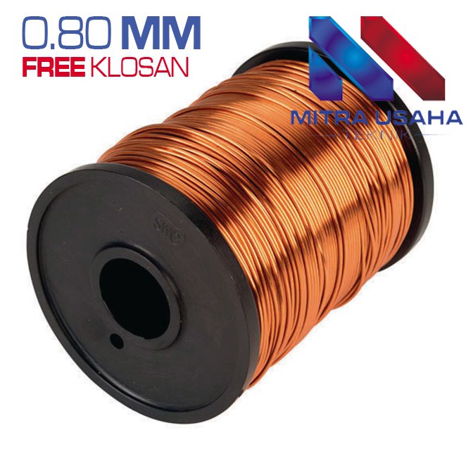LANGSUNG KIRIM KAWAT TEMBAGA EMAIL 0.80 MM ENAMEL WIRE COOPER GULUNG DINAMO ILMAIL 0.8 0,8 080 0,80