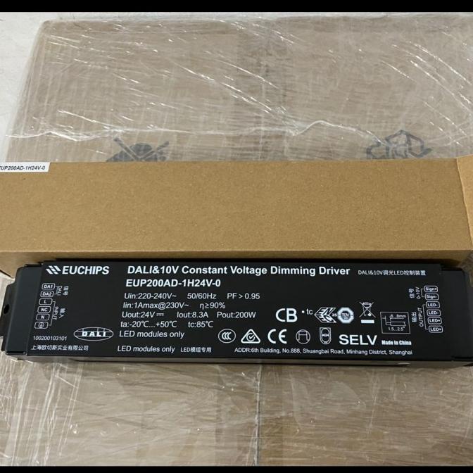 Langsung Proses Dali Dimmable Trafo Euchips For Led Constant Voltage 200W 75W
