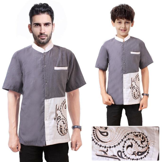 Couple Baju Koko Bapak Anak Baju Muslim Lengan Pendek Kriswanto Original
