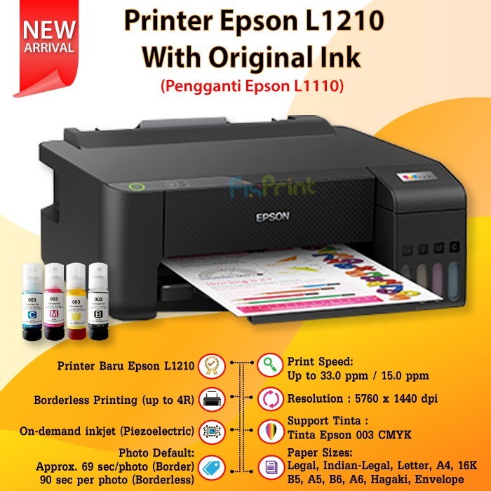 best seller printer epson l1210 pengganti epson l1110
