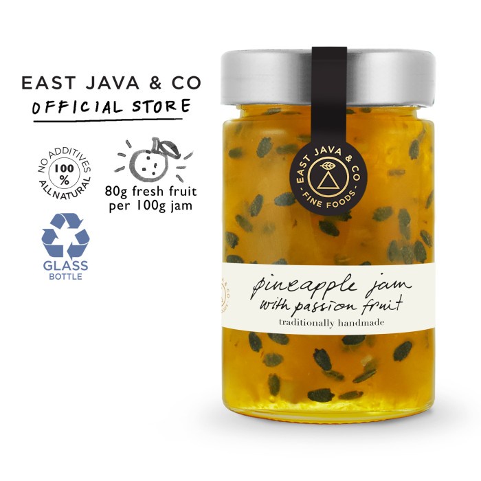 

East Java & Co Pineapple Jam with Passion Fruit - 250g (Selai Nanas)