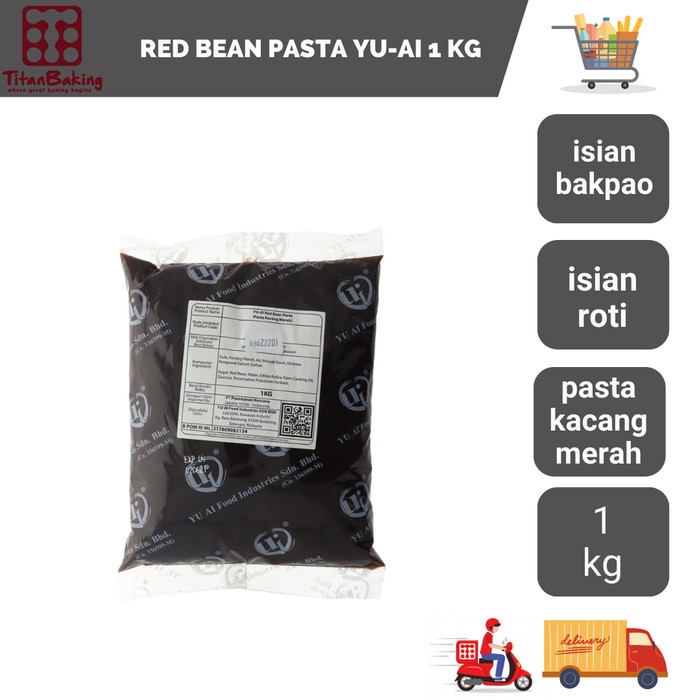 

Red Bean Pasta Yu Ai 1kg /Selai Isian Kacang Merah