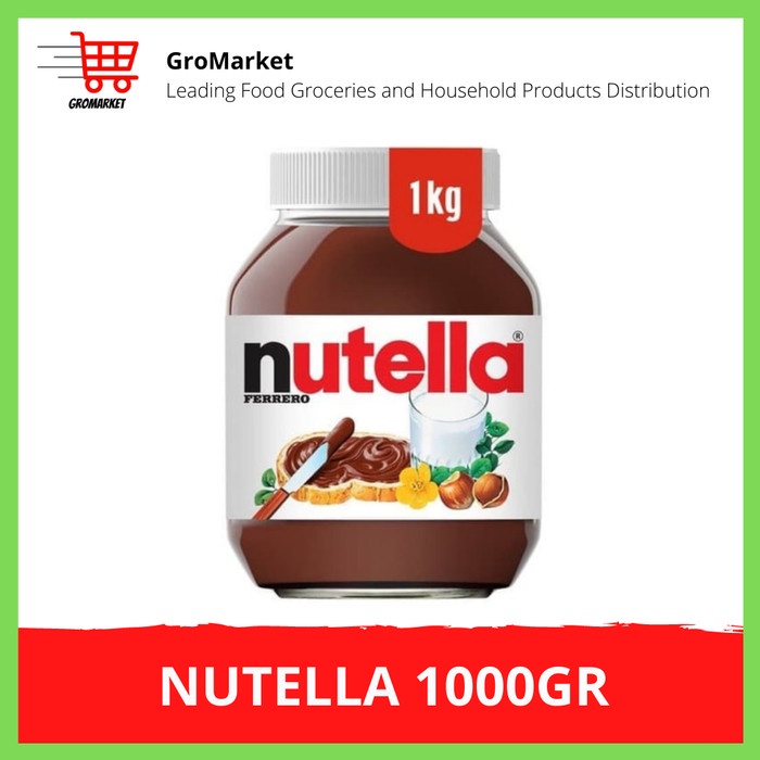 

Nutella 1kg (1000 gr), Expired panjang, ada logo BPOM MUI