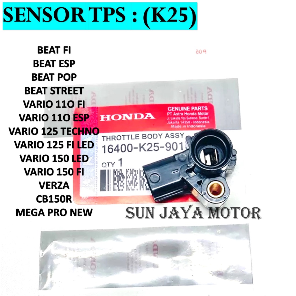 Sensor Tps Beat FI - Vario 110 FI - Vario 125 FI - Beat eSP - Scoopy FI - Beat pop - Vario 150 - Spa