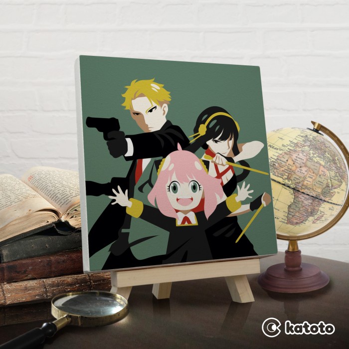 

Spy X Family Paint By Numbers Anime Painting Kit By Number 20X20 Cm