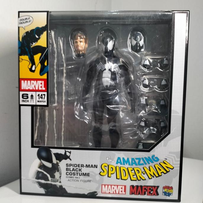 Mafex Spiderman black costume SYMBION comic ver medicom PROMO RAMADHAN