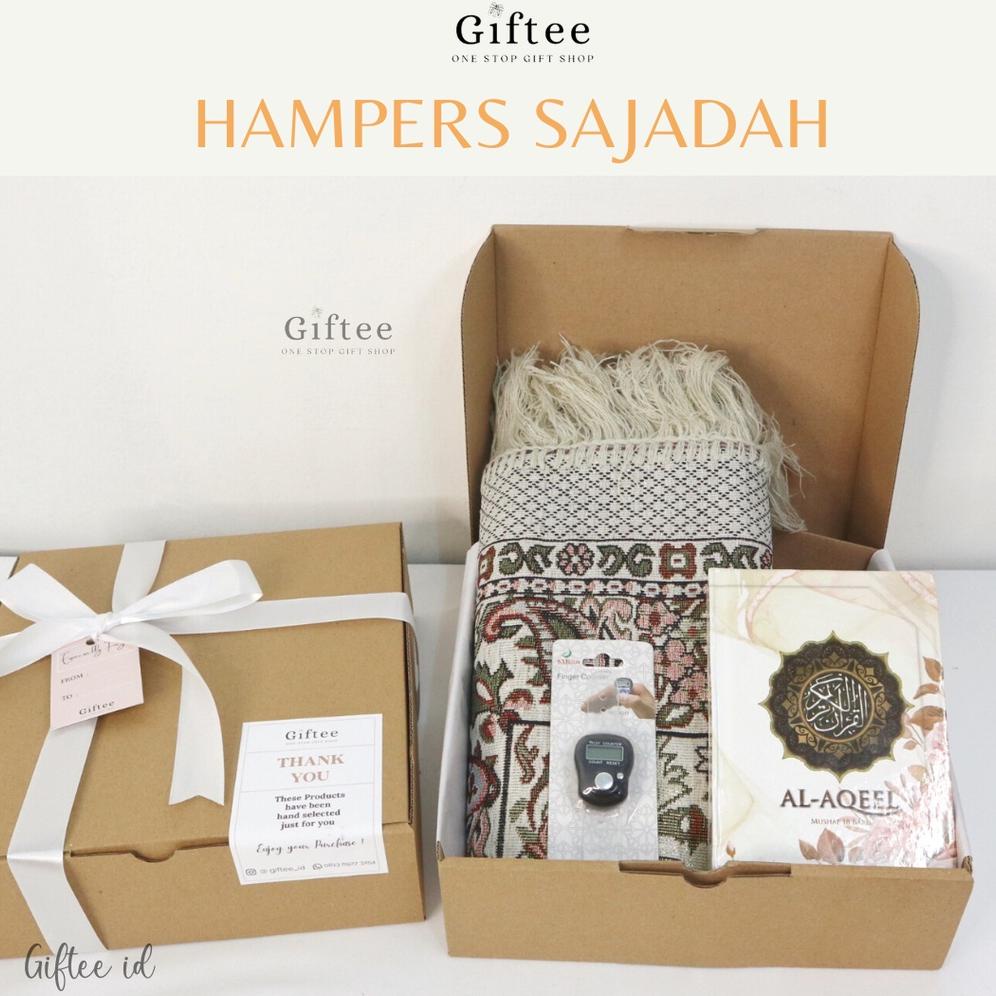 TERPERCAYA HAMPERS SAJADAH TRAVEL PREMIUM TASBIH ALQURAN WANITA PRIA SAJADA TEBAL DEWASA TURKI KAYU 