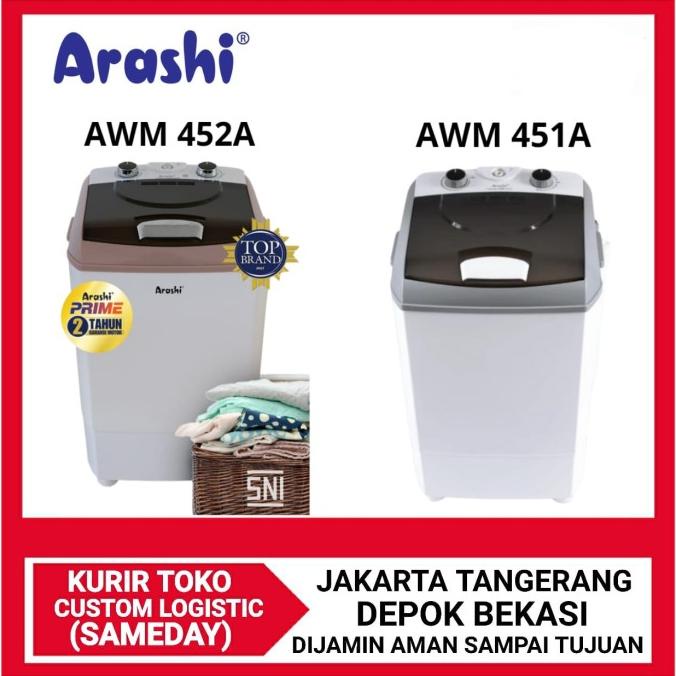 Mesin Cuci Portable Mesin Cuci Mini Arashi AWM451A