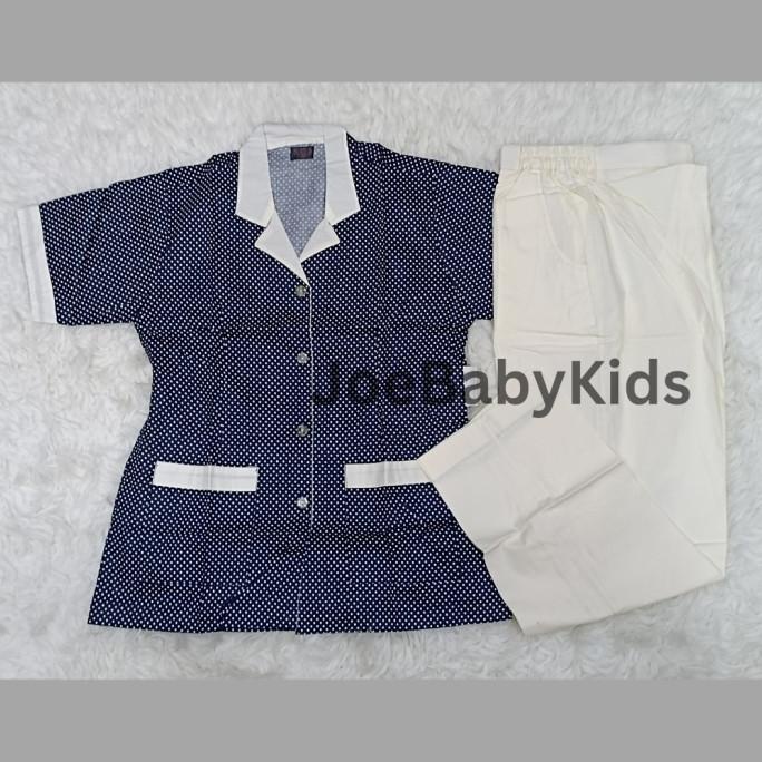 Carry Setelan Baju Seragam Baby sitter Baju Seragam Suster Polos