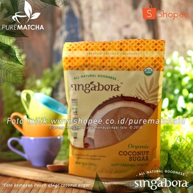 

Singabera Organic Coconut Sugar Gula Kelapa Organik Pouch 454gr