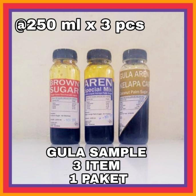 

BROWN SUGAR CAIR , GULA AREN CAIR, GULA KELAPA CAIR CONTOH PRODUK