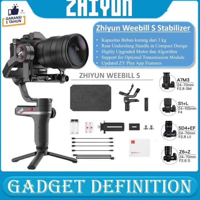 ZHIYUN WEEBILL S GIMBAL 3-AXIS STABILIZER / ZHIYUN TECH WEBILL S ORI