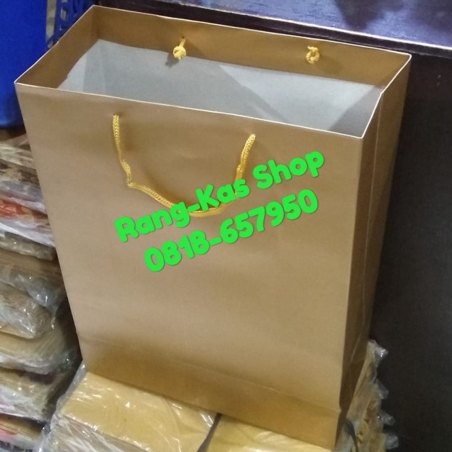 

Diskon!! Paper bag GOLD Buku karton Duplex Tebal ✽