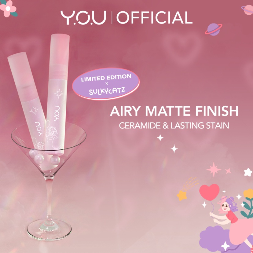 Diskon Promo YOU Cloud Touch Fixing Lip Tint | Soft Velvet Finish Lip Stain | Korean Style Lipstik B