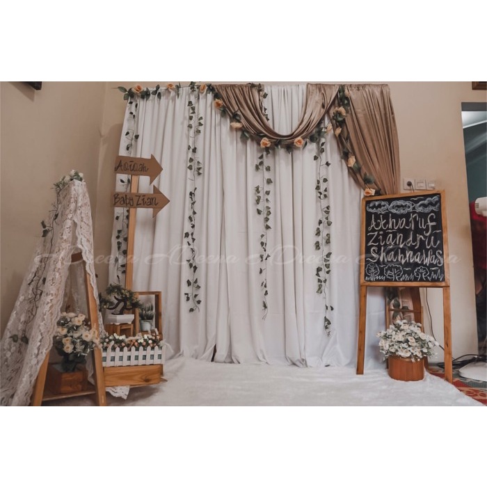 Paket Diy Backdrop Lamaran Photobooth Aqiqah - 01 Bestseller Backdrop