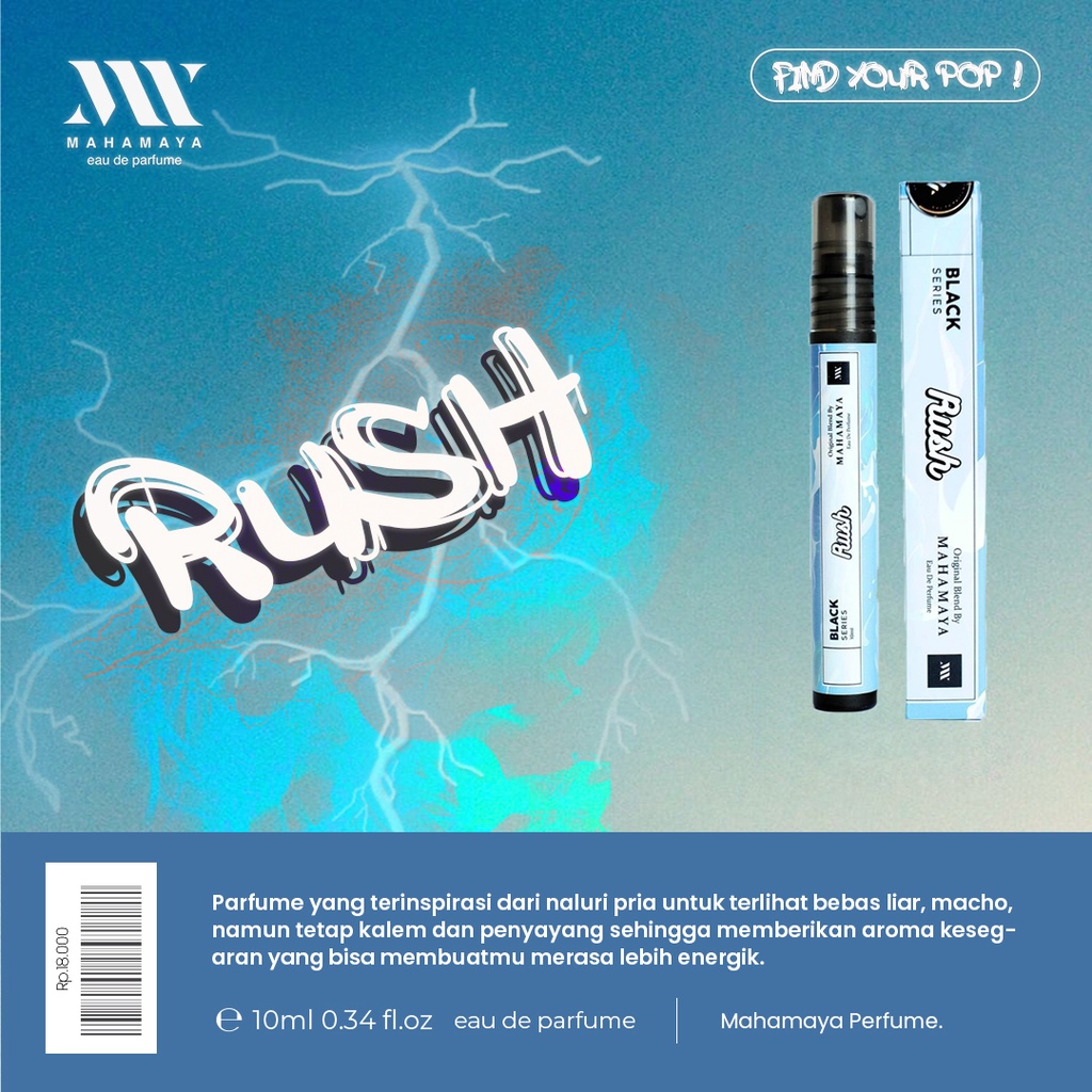 RUSH / Eau De Perfume 10ML / ORIGINAL MAHAMAYA PARFUME