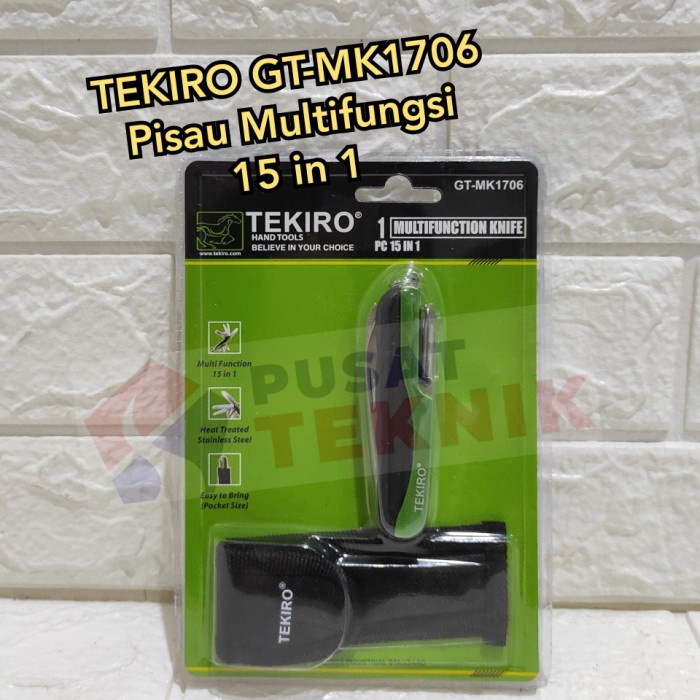 TEKIRO PISAU LIPAT MULTIFUNGSI 15 IN 1 - PISAU LIPAT SERBAGUNA 15 IN 1