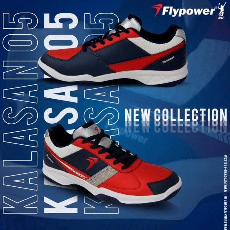 Stok terbatas - SEPATU BADMINTON BULU-TANGKIS FLYPOWER LOSARI 05 ORIGINAL