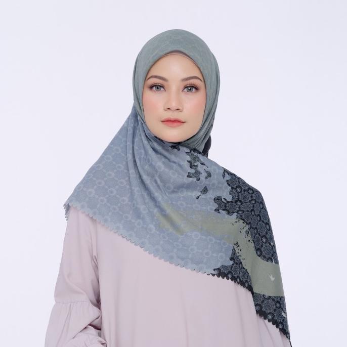 Sale BIA X Cut Meyriska - Istanbul Naval Scarf Kerudung Segi Empat Termurah