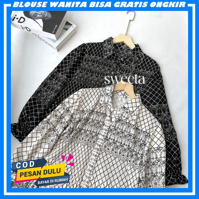 Bluse Ibuibu Jumbo Blus Terbaru Bolouse Blus Bluse Blusee Blouse Blose Blosee Murah Import Korea Kem