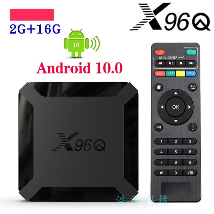 Terlaris Erza X96Q Tv Box Android 10 Stb Android H313 Quadcore 4K 2.4G