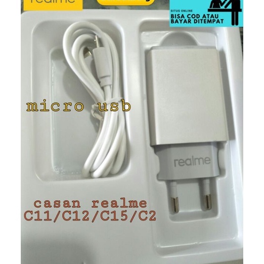 ↔✢❅ Charger Realme Original C2,C3,5/5i/5pro/C11/C12/C15/ Casan Realme Micro USB Charger realme C11 2