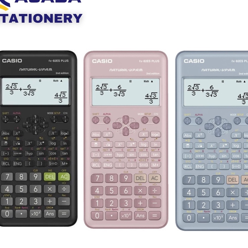 

(➛ J✔DL> kalkulator Casio FX-82ES Plus SCIENTIFIC CALCULATOR FX 82 ES PLUS 2ND EDITION RESMI ASABA GARANSI/ terviiral.