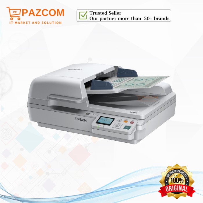 Scanner Epson WorkForce DS-6500 Flatbed Document with Duplex A