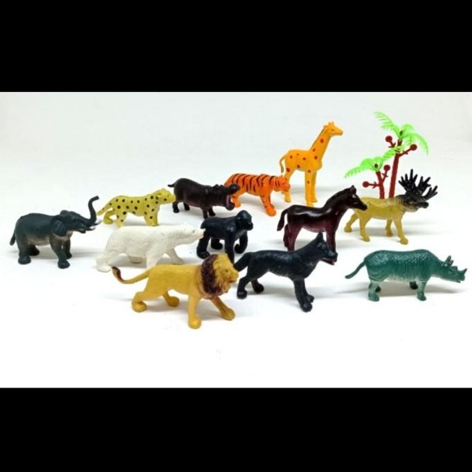 Mainan Hewan Karet kecil / Wild Animal set