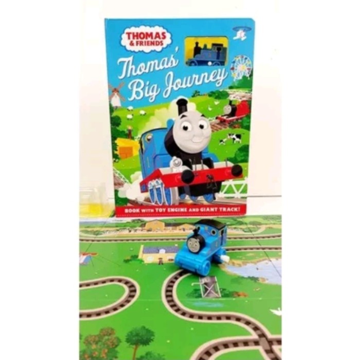 MUST HAVE THOMAS BIG JOURNEY TRACK THOMAS BOOK WITH TOY TERMURAH