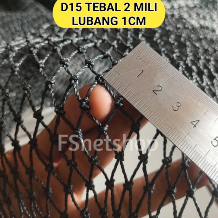 Sedia2t7Sh Jaring PE Tebal Lubang 1cm D15/Jaring Keramba/Jaring Tebal/Jaring Ayam Tebal/Jaring 1 Inc