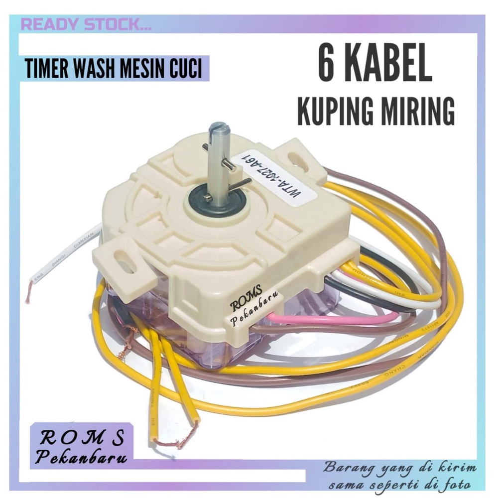 Paling Dicari.. TIMER WASH MESIN CUCI TOSHIBA- TIMER KUPING MIRING-TIMER PENCUCI 6 KABEL 35