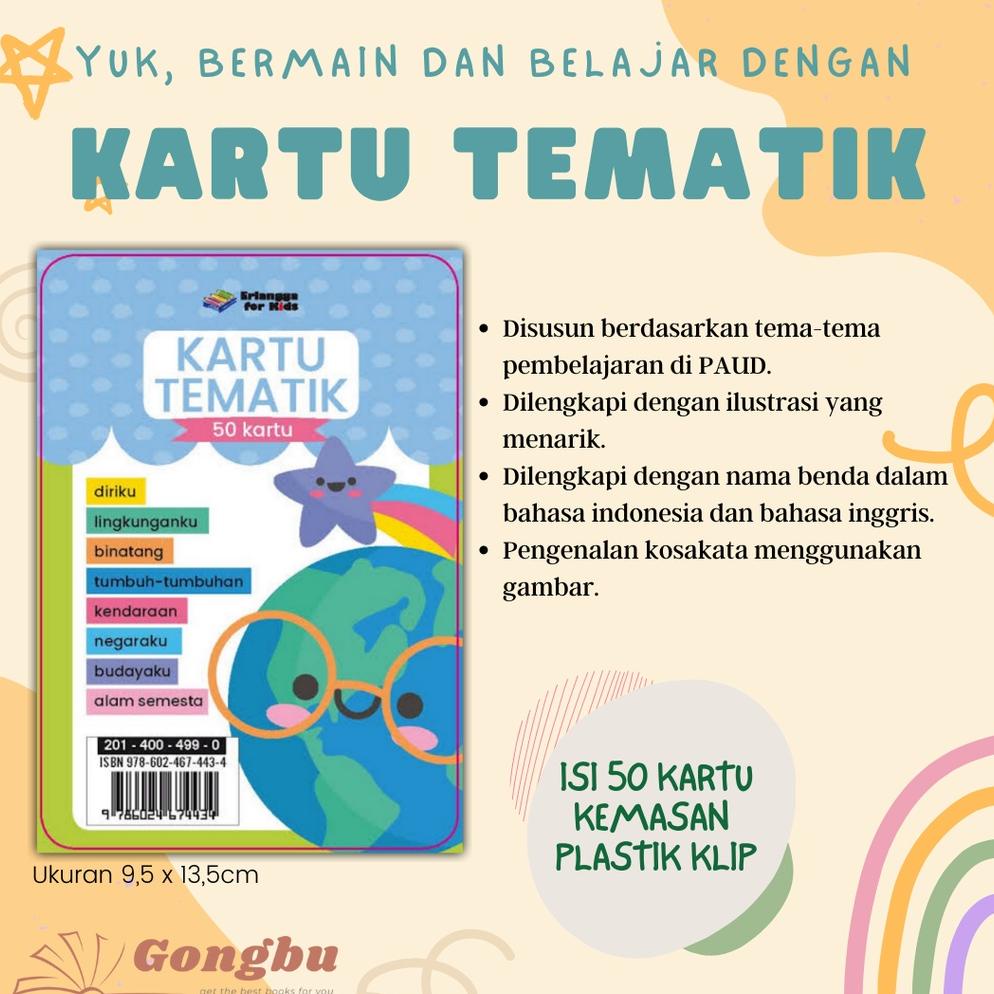 

ERA199 KARTU TEMATIK FLASH CARD ERLANGGA FOR KIDS ++