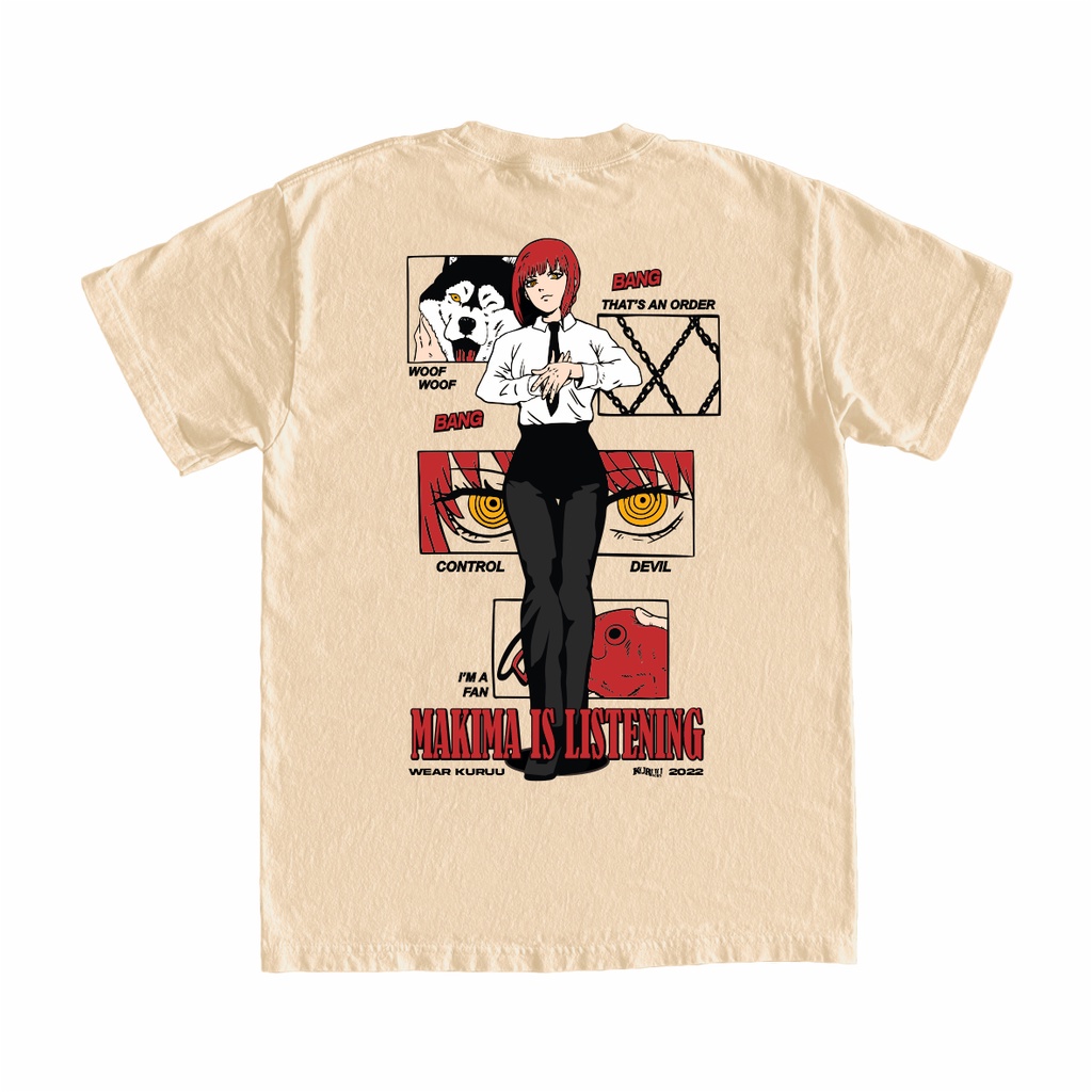 Baju Kaos Anime - Kuruu Makima
