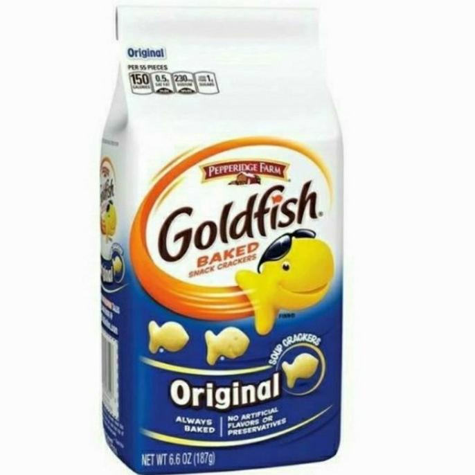 

>*>*>*>*] GOLDFISH Baked Snack Crackers Original 187gr Papperidge Farm