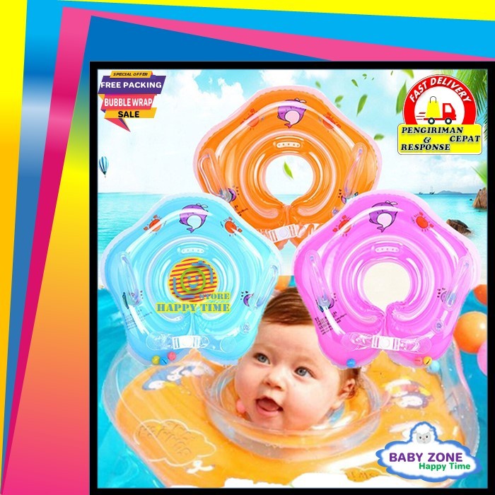 Pelampung Leher Ban Renang Bayi Neck Ring Bayi 6 Bulan 1 Tahun