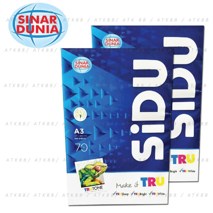 

Kertas HVS A3 70 gsm - Sidu HOT PROMO