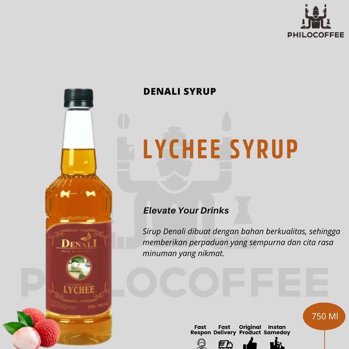 

Denali Syrup Lychee 750ml | Sirup Premium Denali