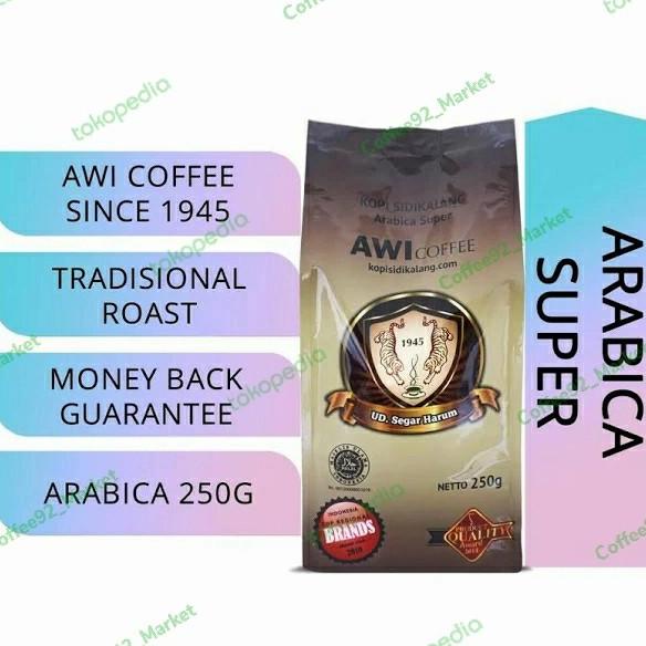 

=====] Awi Coffee Kopi Sidikalang Arabica Super 250gr Bubuk Kopi Tradisional